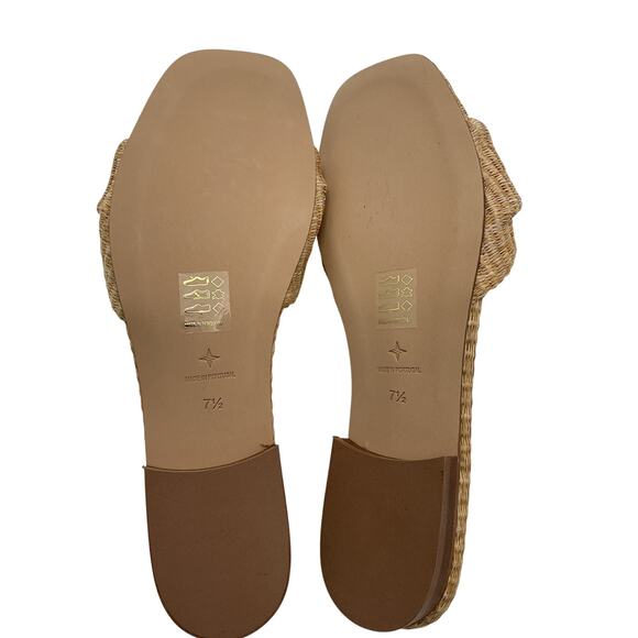 Tuckernuck 'Brit' Beige Raffia Sandals Size 7.5 - Picture 5 of 5